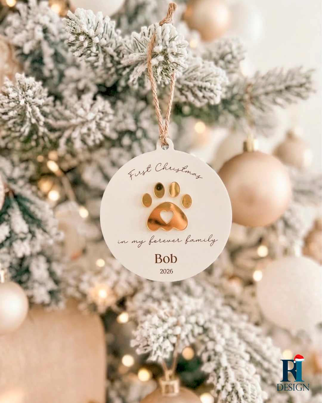 Bola de Natal Primeiro Natal do Animal de Estimação - A13