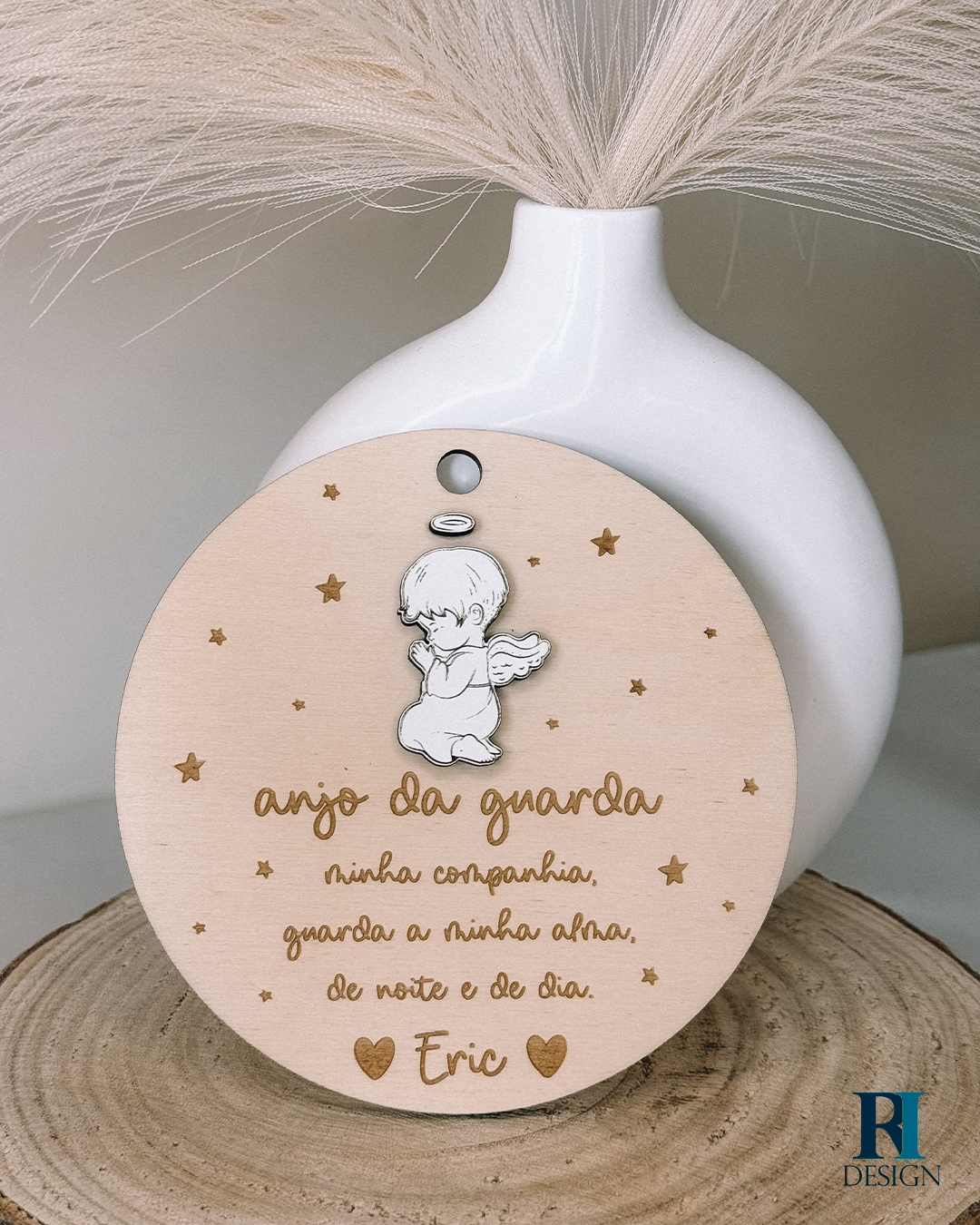 Placa Anjo da Guarda - RI Design
