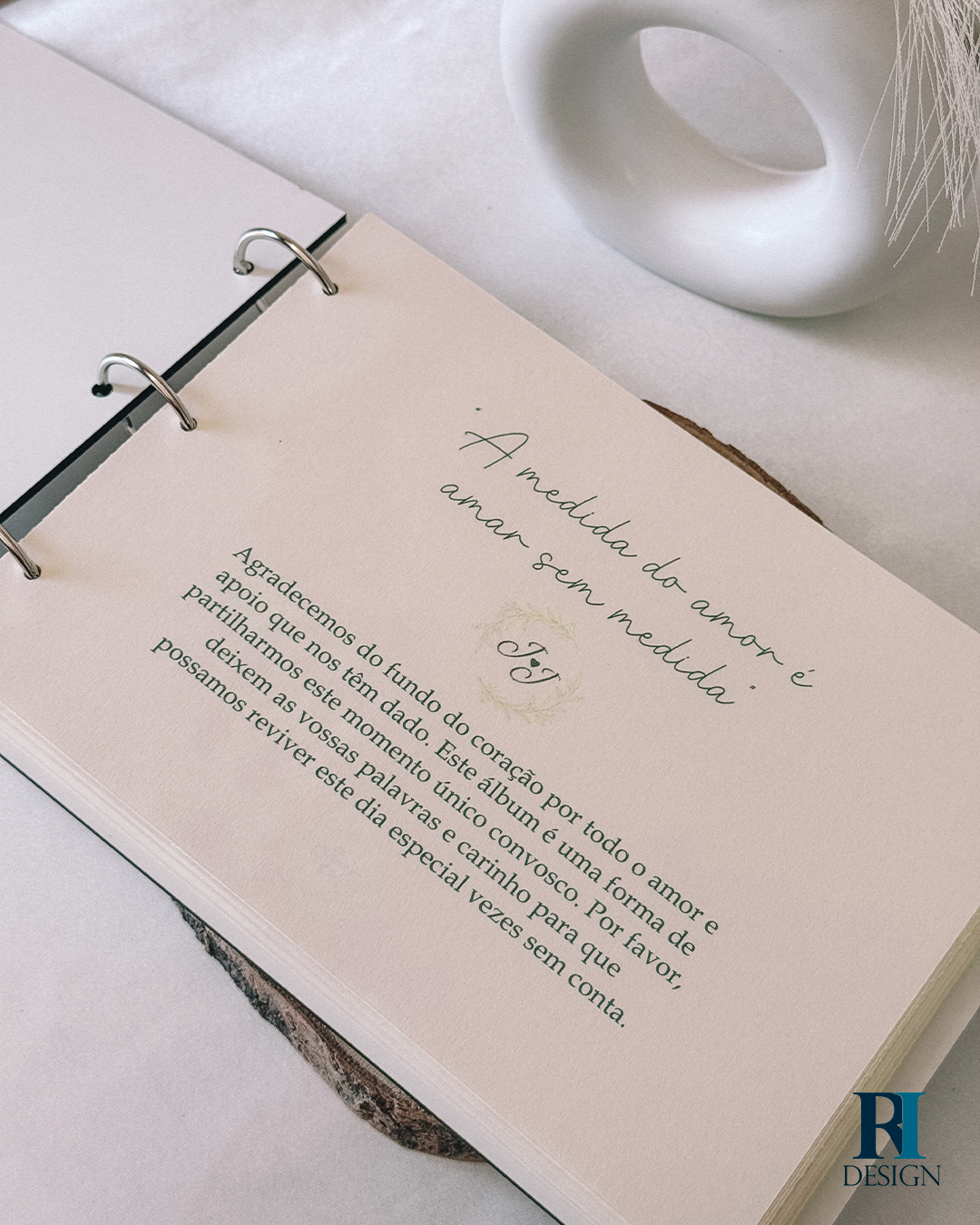 Livro de honra casamento modelo 2 - RI Design