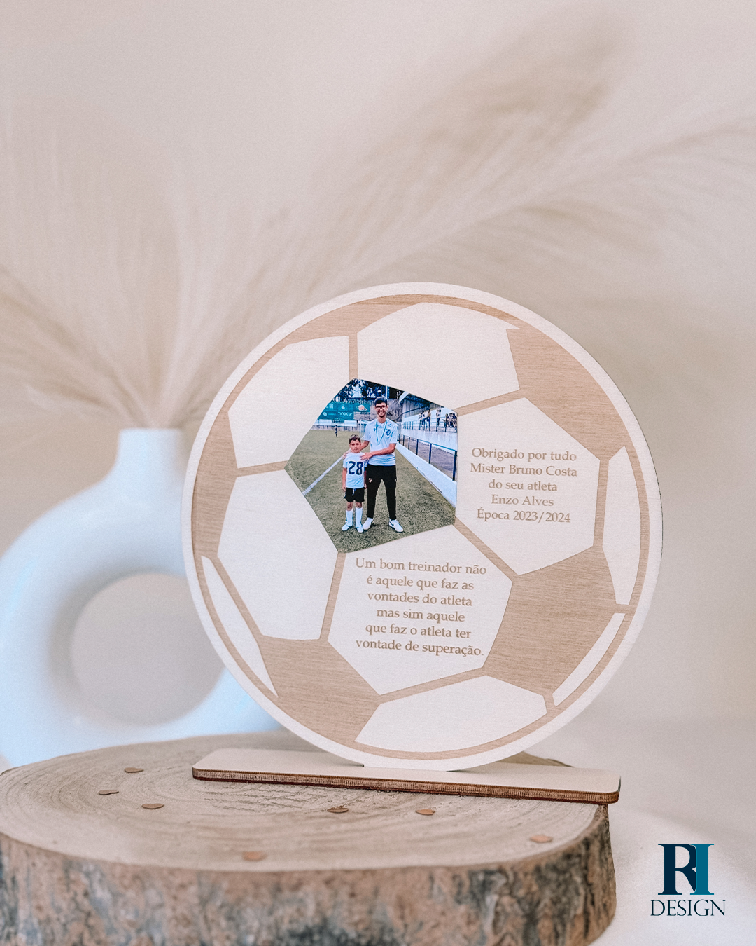 Placa Bola Futebol