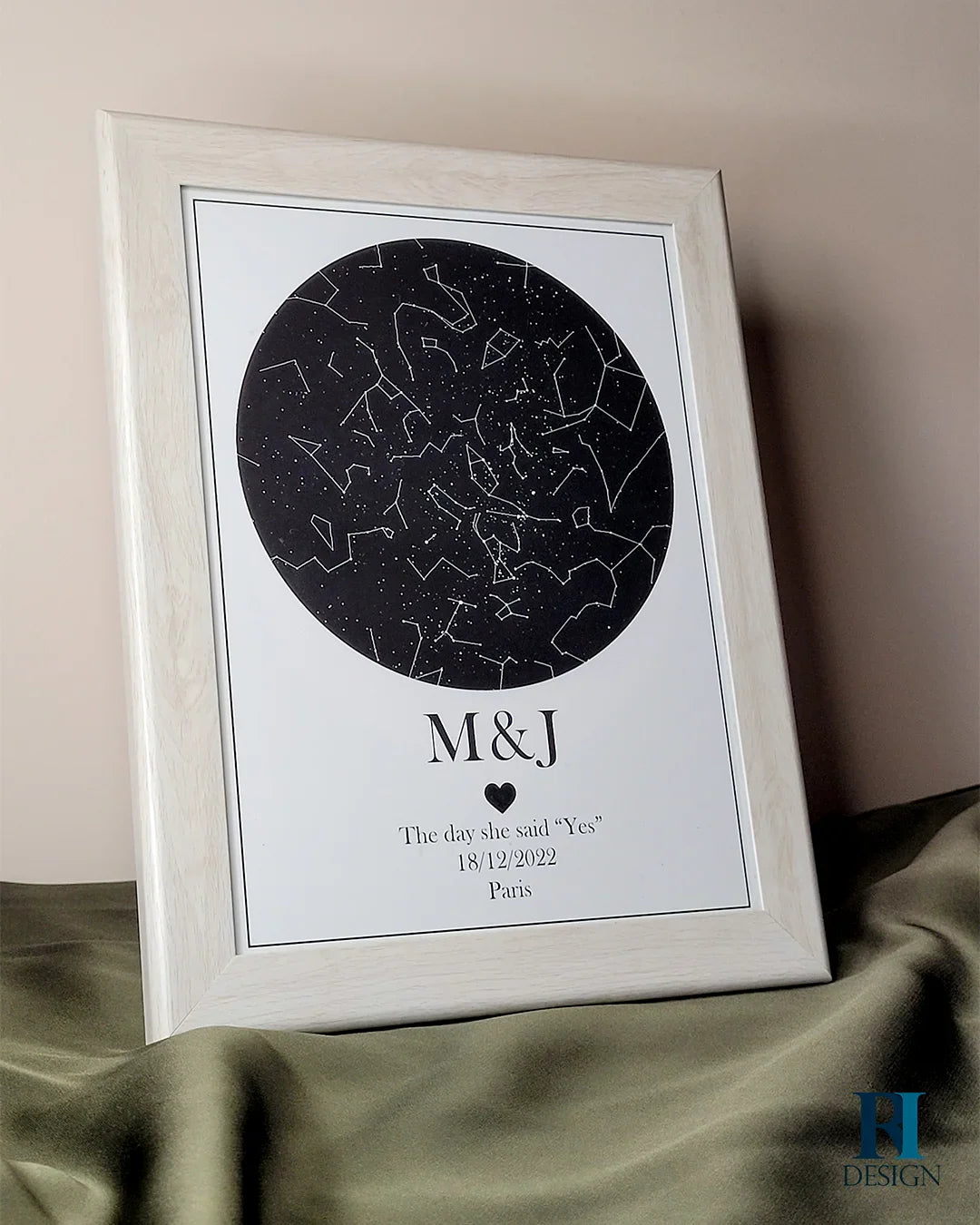 Quadro Mapa das Estrelas - RI Design