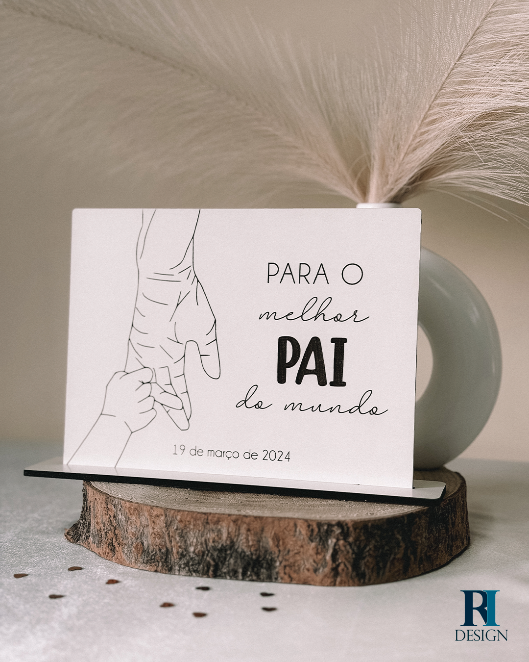 Placa Dia do Pai - RI Design