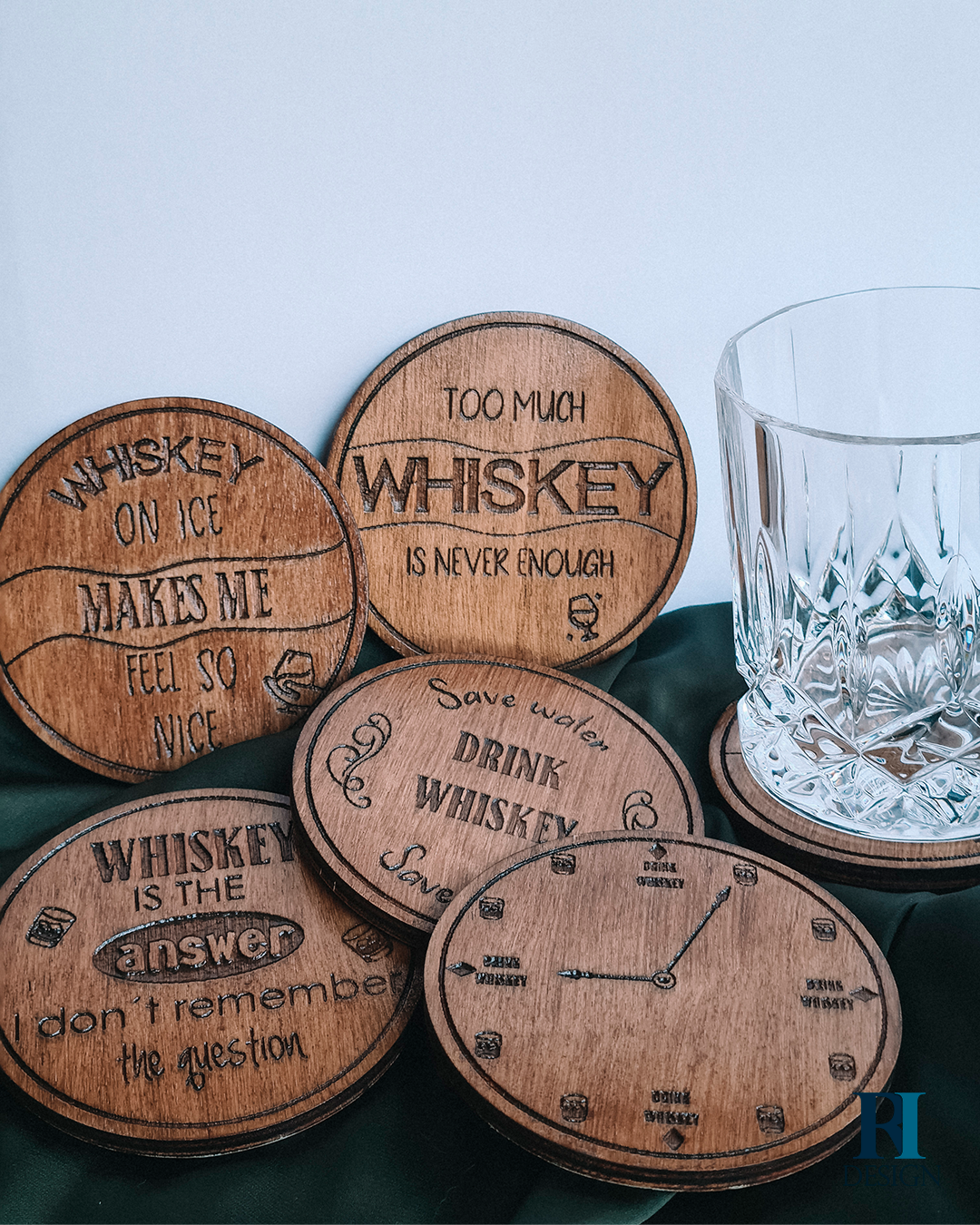 Base de copos whiskey