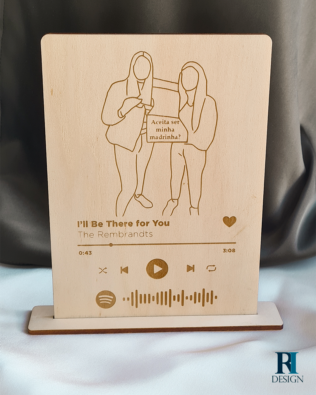 Quadro Spotify contorno foto