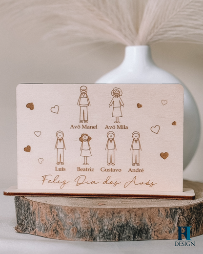 Placa Dia dos Avós - RI Design