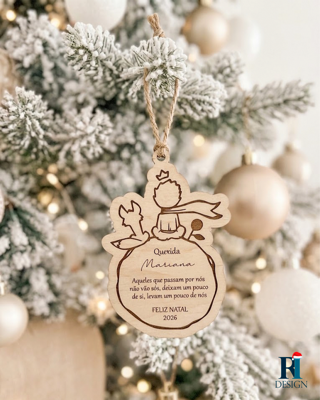 Ornamento de Natal Personalizado Principezinho - E13