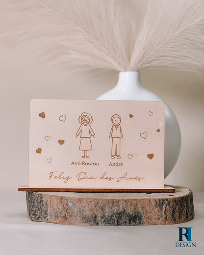 Placa Dia dos Avós - RI Design