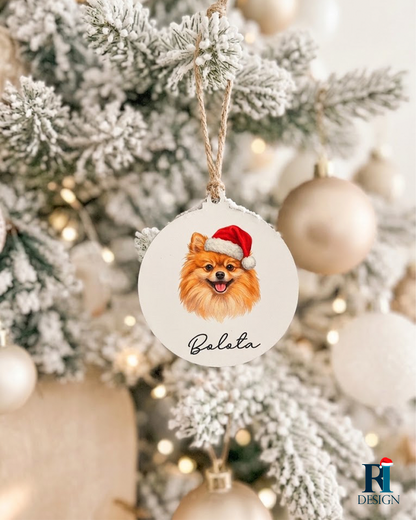 Bola de Natal Personalizada com Fotografia do Animal - A15