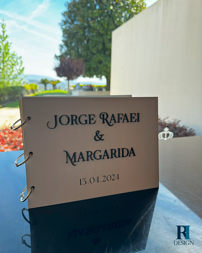 Livro de honra casamento modelo 1 - RI Design
