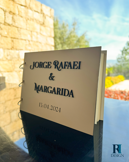 Livro de honra casamento modelo 1 - RI Design