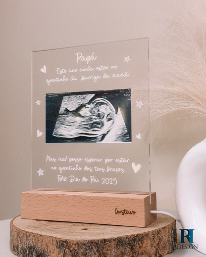 Candeeiro led Dia Pai ecografia - RI Design