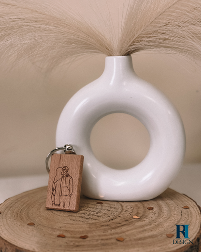 Porta-Chaves contorno foto - RI Design