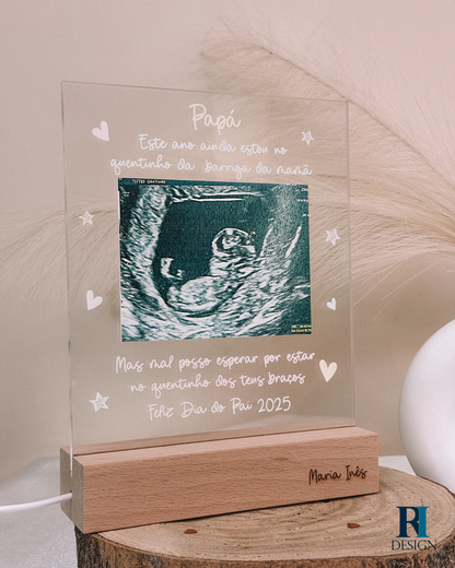 Candeeiro led Dia Pai ecografia - RI Design