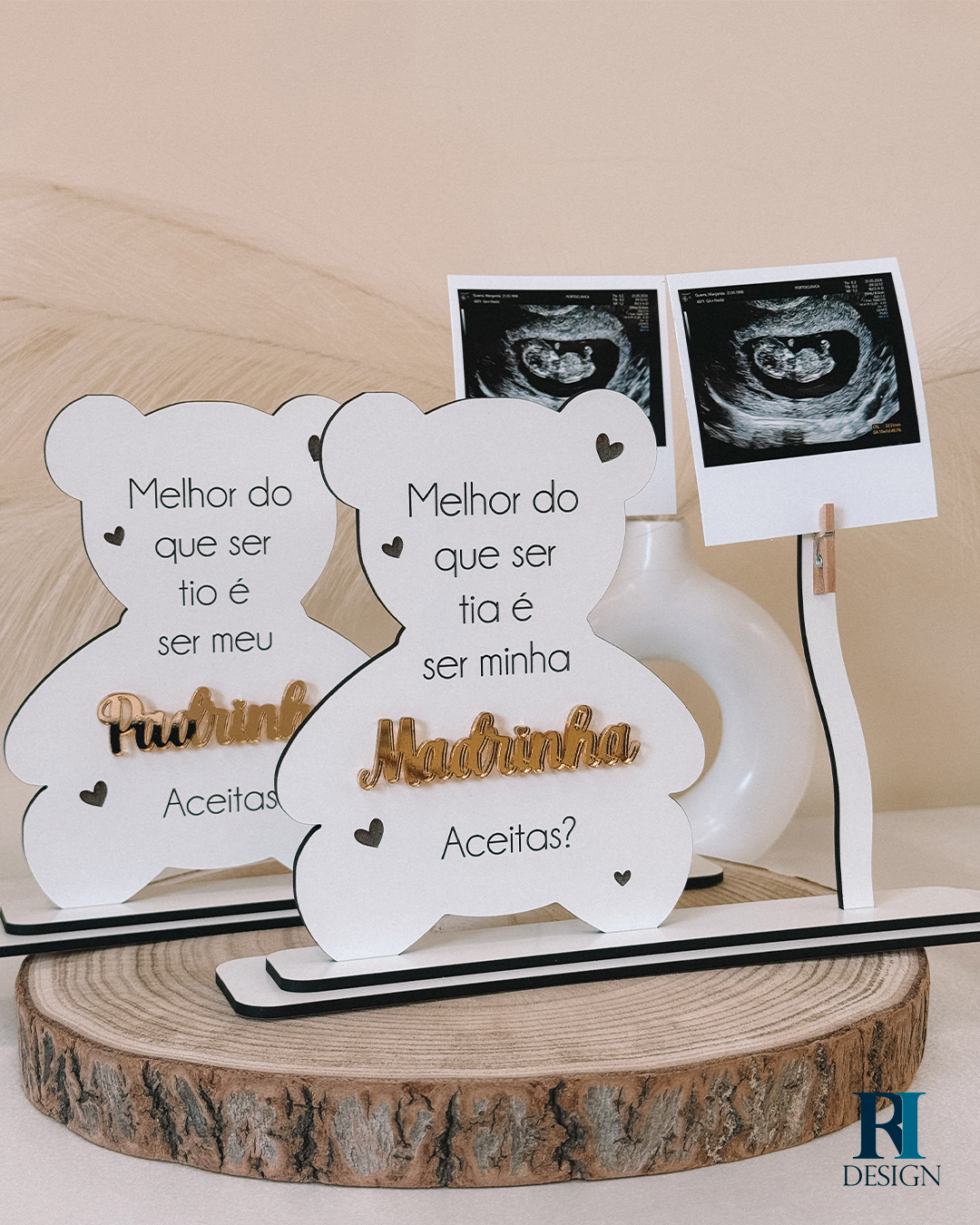 Pedido Padrinho / Madrinha Ursinho + Foto