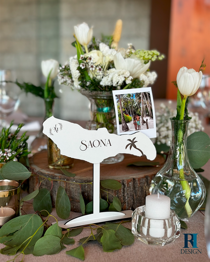 Marcador de Mesa Viagens - RI Design