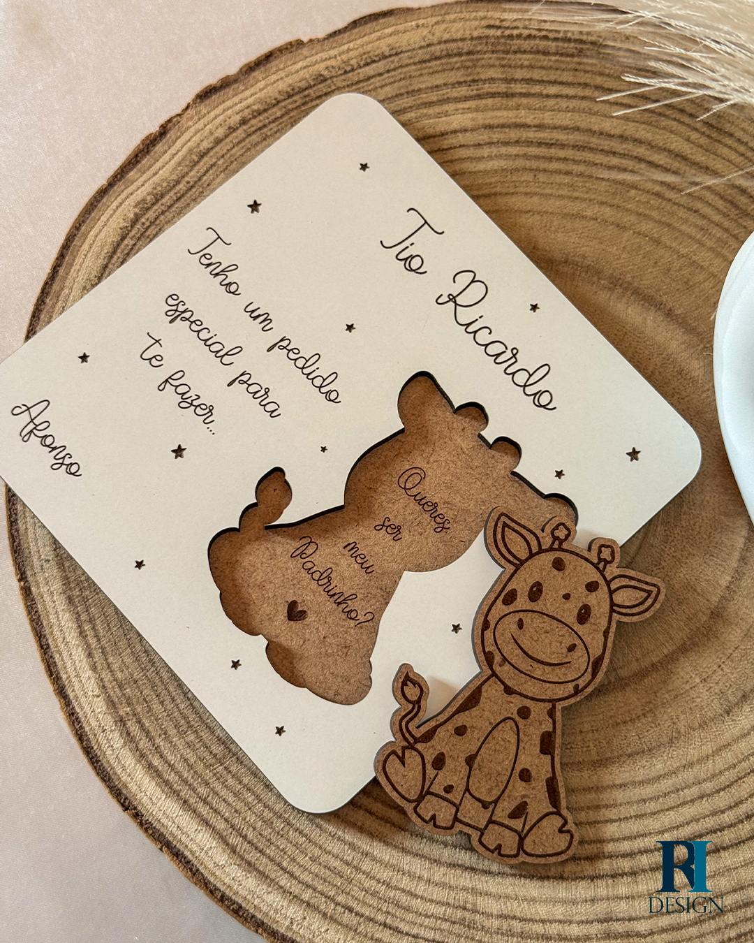Pedido Padrinho / Madrinha Girafa