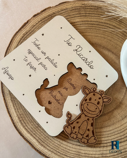 Pedido Padrinho / Madrinha Girafa