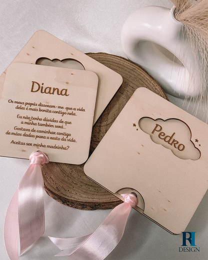 Convite Pedido Padrinho/Madrinha - RI Design