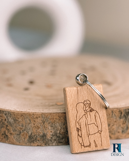 Porta-Chaves contorno foto - RI Design