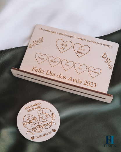 Placa Dia dos Avós - RI Design