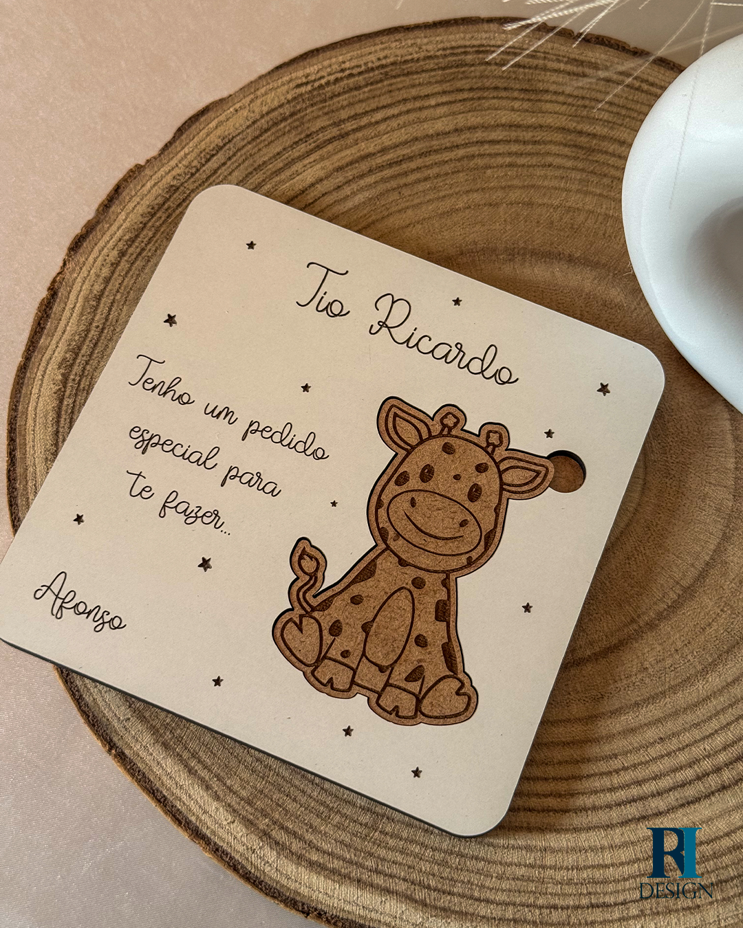 Pedido Padrinho / Madrinha Girafa
