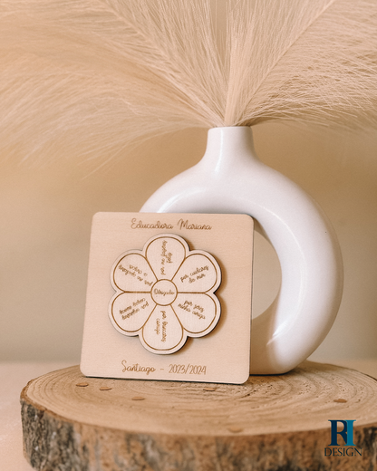 Placa flor - RI Design