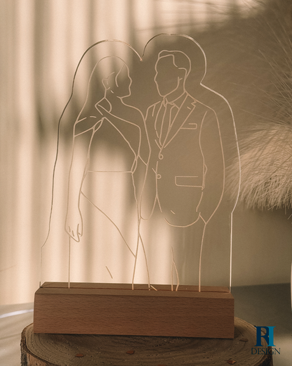 Candeeiro led contorno de foto - RI Design