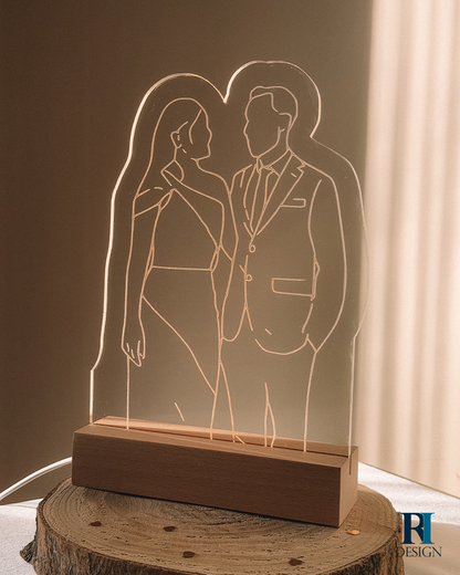 Candeeiro led contorno de foto - RI Design