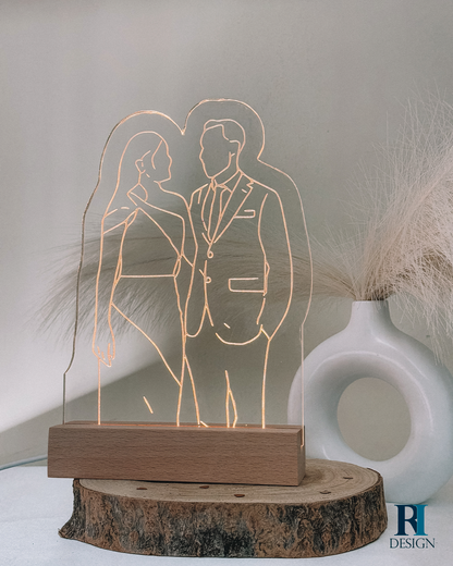 Candeeiro led contorno de foto - RI Design