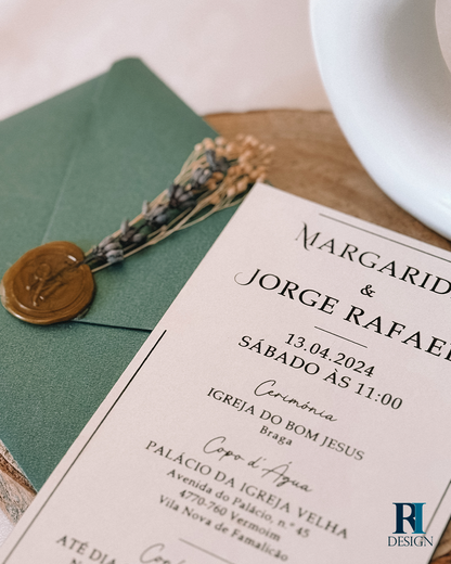 Convite Casamento Modelo 4 - RI Design