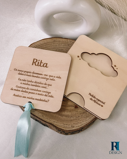 Convite Pedido Padrinho/Madrinha - RI Design