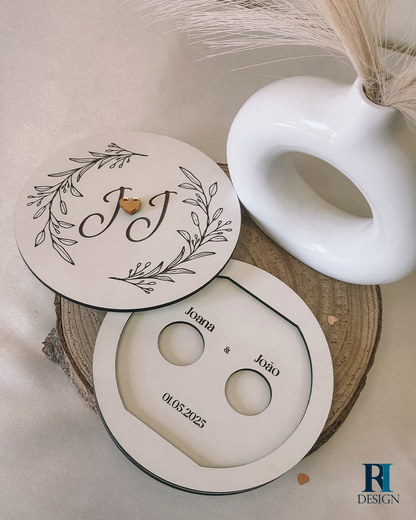 Caixa porta-alianças modelo 2 - RI Design