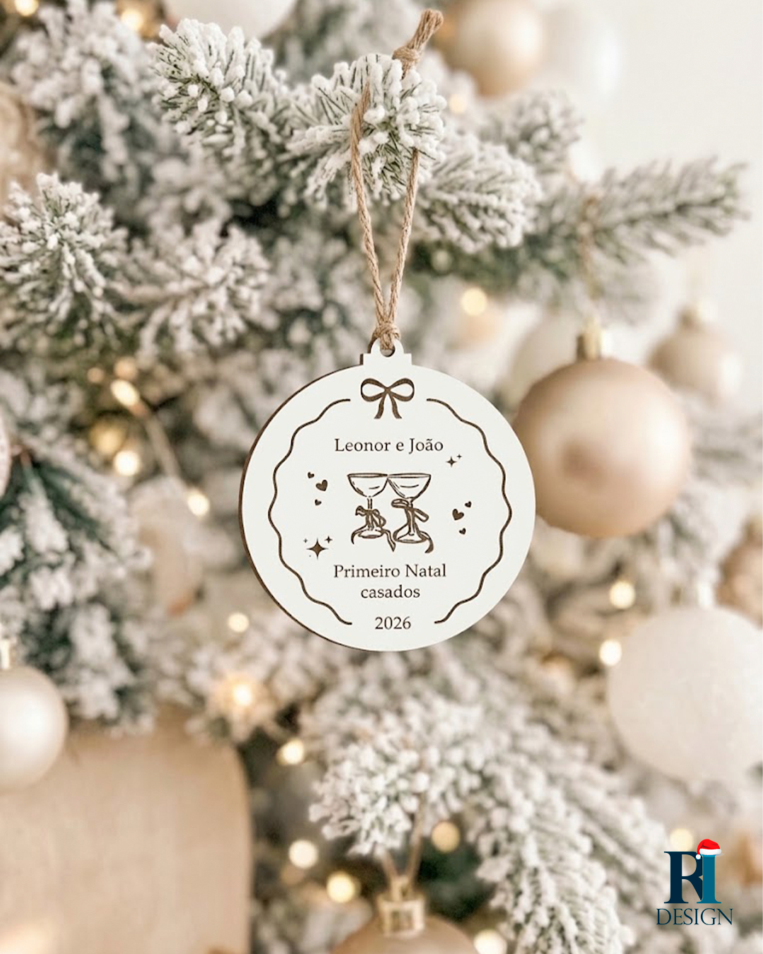 Bola de Natal Primeiro Natal Casados - F26