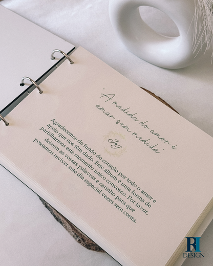 Livro de honra casamento modelo 2 - RI Design