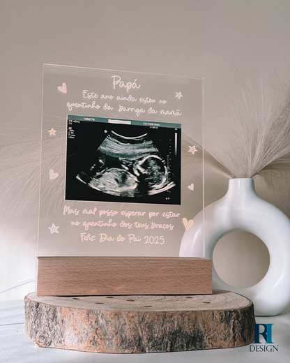 Candeeiro led Dia Pai ecografia - RI Design