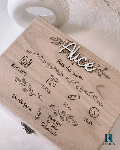 Caixa Bebé Flor - RI Design