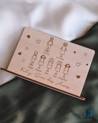 Placa Dia dos Avós - RI Design