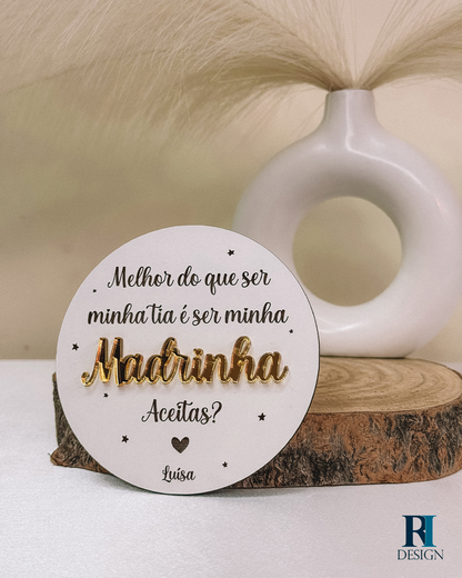 Pedido Padrinho / Madrinha Dourado