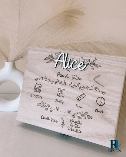 Caixa Bebé Flor - RI Design