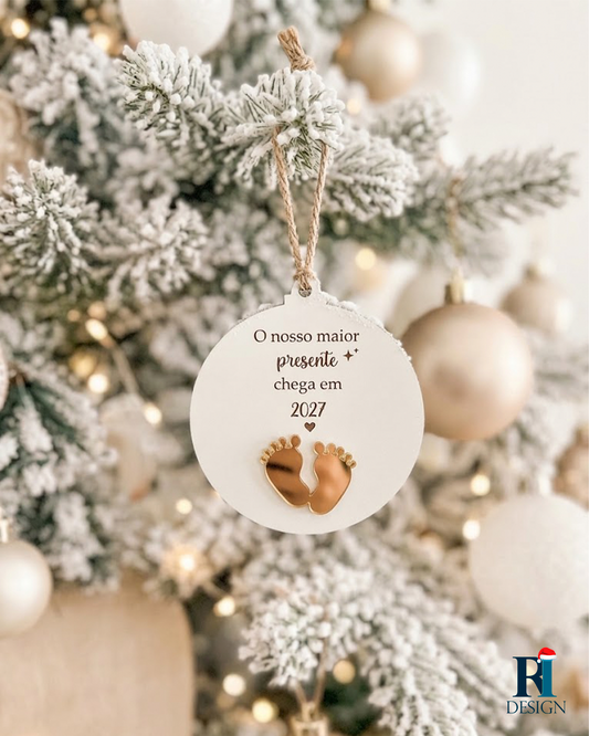 Bola de Natal Gravidez Pézinhos